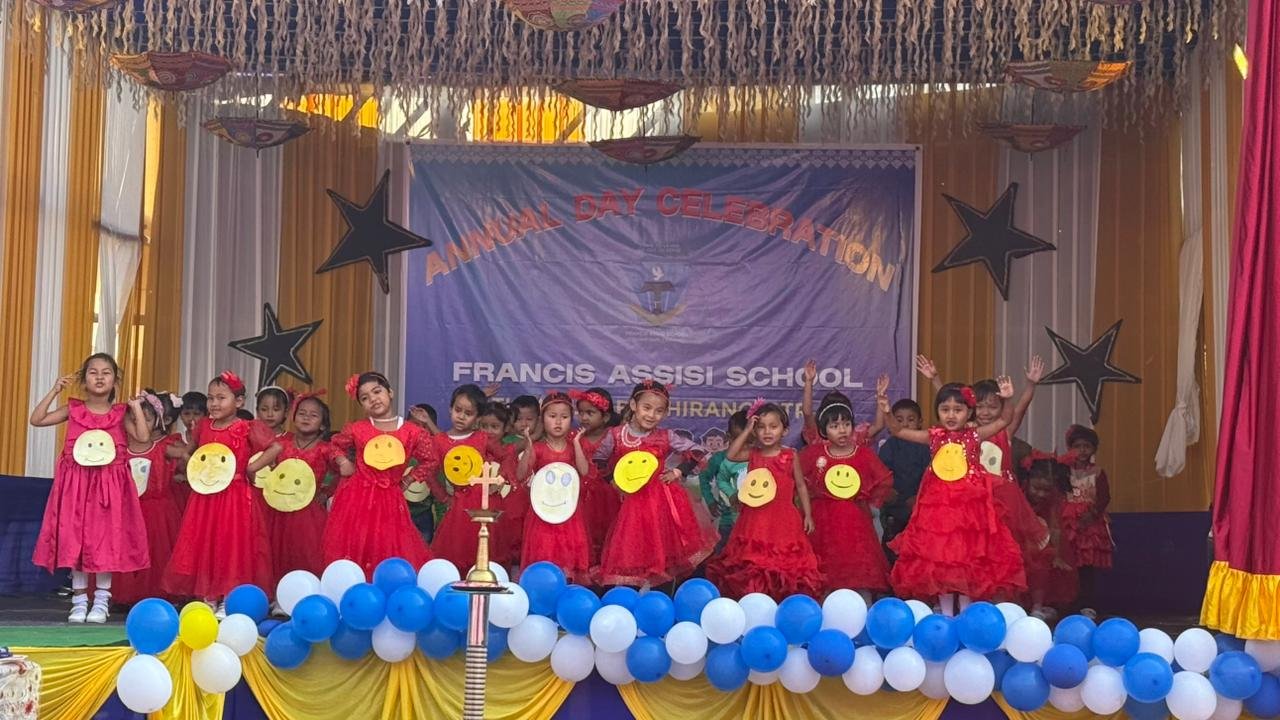 Small children dancing on stage