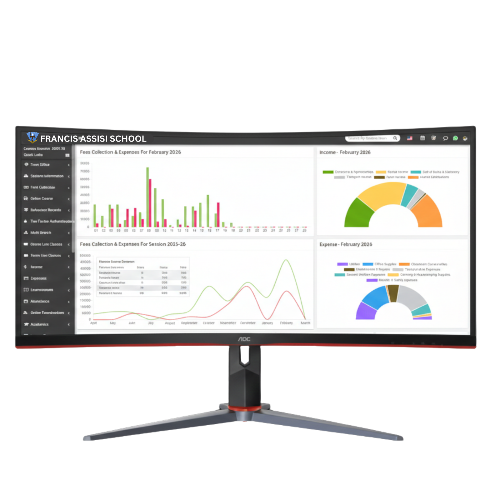 Francis Assisi School — Live Dashboard